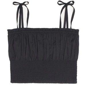 DANIELLE BERNSTEIN WOMEN'S SMOCKED TANK TOP